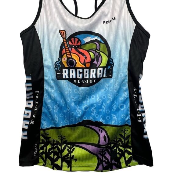 NWOT PRIMAL RAGBRAI XLVIII WOMEN'S CYCLING JERSEY MULTICOLORED SIZE M - Picture 5 of 15